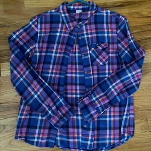 Pink/Purple/Blue Plaid Shirt